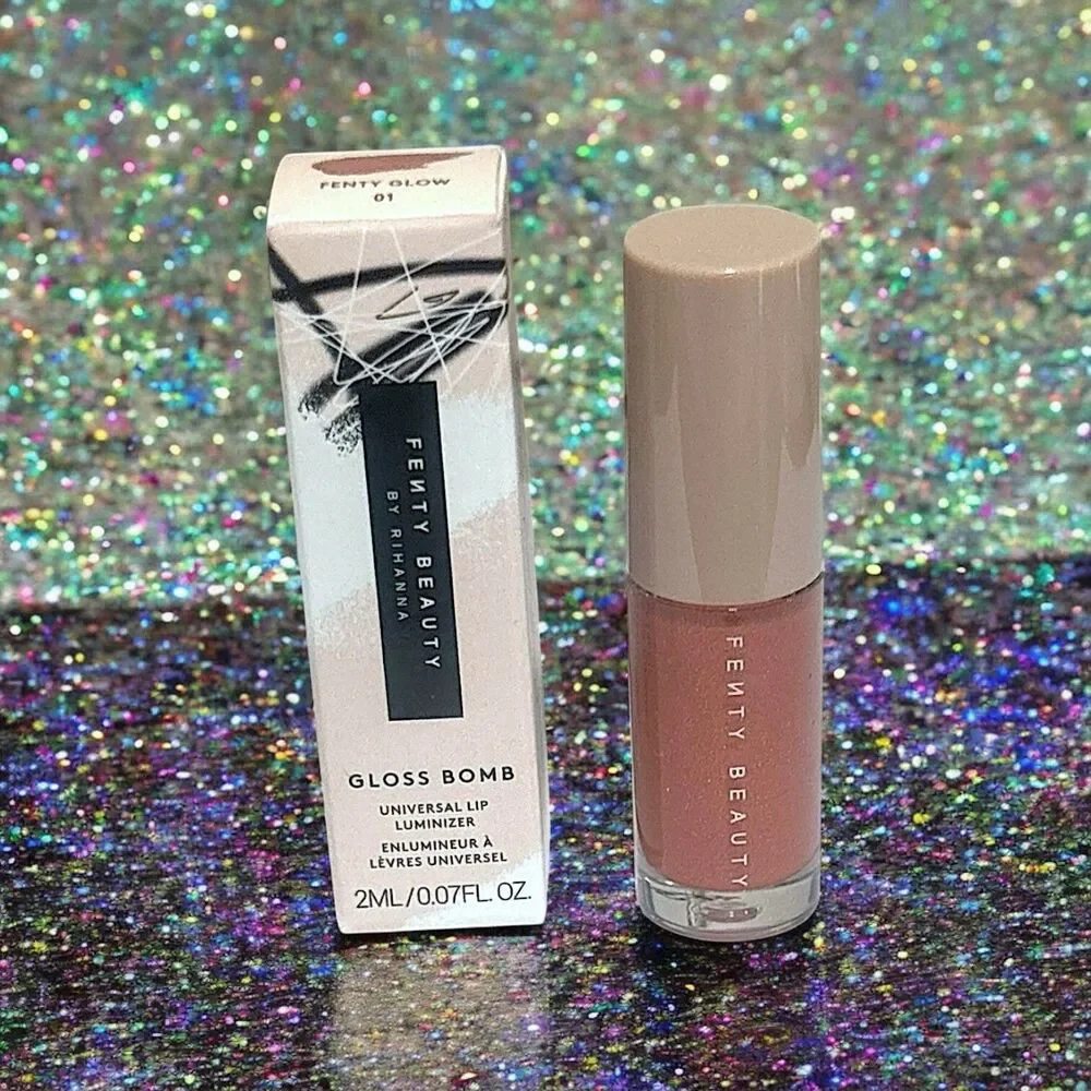 FENTY BEAUTY Gloss Bomb Universal Lip Luminizer in FENTY Glow .07 Oz New In Box